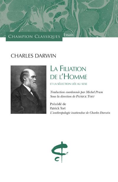 La-Filiation-de-l-homme-et-la-selection-liee-au-sexe image de Charles Darwin de profil